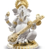 Lladro - Veena Ganesha. Golden Lustre