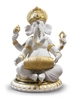 Lladro - Mridangam Ganesha. Golden Lustre