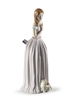 Lladro - I'll Walk You to the Party Woman with Dog