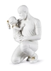 Lladro - In Daddy's Arms White & Gold