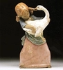 Lladro - Duck Pulling Pigtail