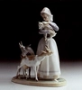 Lladro - Shepherdess With Goats 1969-87