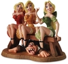 WDCC Disney Classics - Village Girls & LeFou Sitting Pretty From Beauty and The Beast