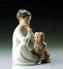 Lladro - Boy With Dog 1970-97 