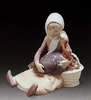 Lladro - Girl With Turkey 1969-81