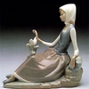 Lladro - Shepherdess with Dove 1969-93