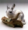 Lladro - Rabbit Eating Grey 1971-98