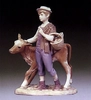 Lladro - Shepherd with Calf 1974-79