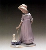 Lladro - Girl With Toy Wagon 1980-97