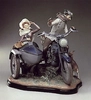 Lladro - Motor Bike And Sidecar 1982-85