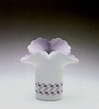 Lladro - White Basket Vase 1989-90