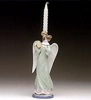 Lladro - Angel With Tambourine Candelholder 1993-97