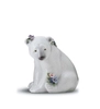 Lladro - Seated Polar Bear With Flowers 1997-01