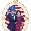 Ebony Visions - President Obama & The First Lady Ornament by Lenox - 100x100