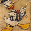 Trevor Carlton - Vintage Donald Original Donald Duck - 100x100