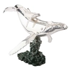 Dargenta - Silver Humpback Mother & Calf Whale Statue