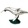 Dargenta - Silver Humpback Whale Mother & Calf Statue