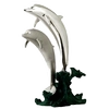 Dargenta - Silver Jumping Dolphins Statue