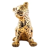 Dargenta - Curious Gold Leopard Cub Statue