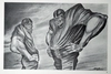 Ernie Barnes - Two Linemen Artist Signed