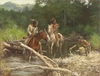 Howard Terpning - Blackfeet Scouts in the Flathead Valley