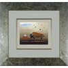 Robert Deyber - The Party Animal Buffalo Framed