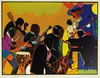 Romare Bearden - Out Chorus 1978 Signed Print Color Etching