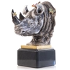 Jay Strongwater - Rufus Rhino Bust With Butterflies Objet