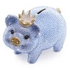 Jay Strongwater - Gatsby Pave Piggy Bank - Pale Blue - 100x100