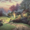 Thomas Kinkade - The Good Shepher's Cottage - 100x100