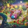 Thomas Kinkade Disney - Mad Hatter's Tea Party - 100x100