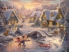 Thomas Kinkade Disney - Mickey and Minnie - Sweetheart Holiday