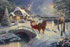 Thomas Kinkade Disney - Mickey and Minnie Evening Sleigh Ride