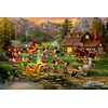 Thomas Kinkade Disney - Disney Mickey and Minnie Rocky Mountain Round-Up