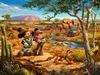 Thomas Kinkade Disney - Mickey & Minnie In The Outback