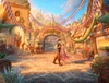 Thomas Kinkade Disney - Rapunzel - Dancing in the Sunlit Courtyard