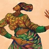 Charles Bibbs - Dancing Hands Remarque  (color)  - 100x100