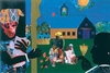 Romare Bearden - School Bell Time - Serigraph