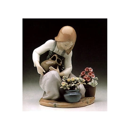 Lladro - Watering the Flowers