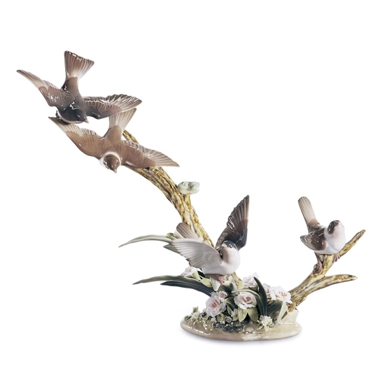 Lladro - FLOCK OF BIRDS