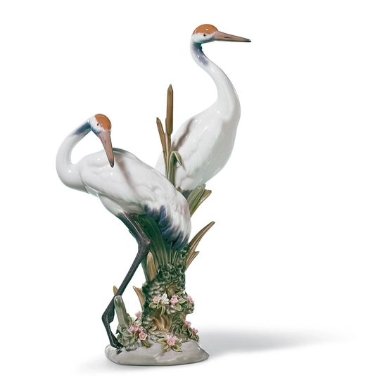 Lladro - Courting Cranes