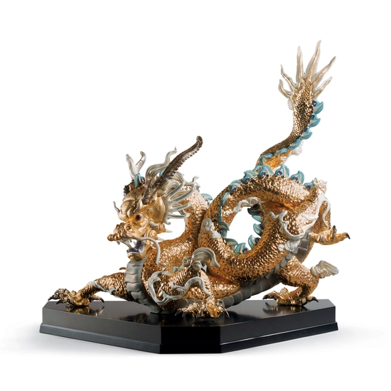 Lladro - Great Dragon - Golden Lustre