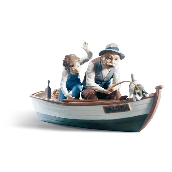 Lladro - Fishing with Gramps