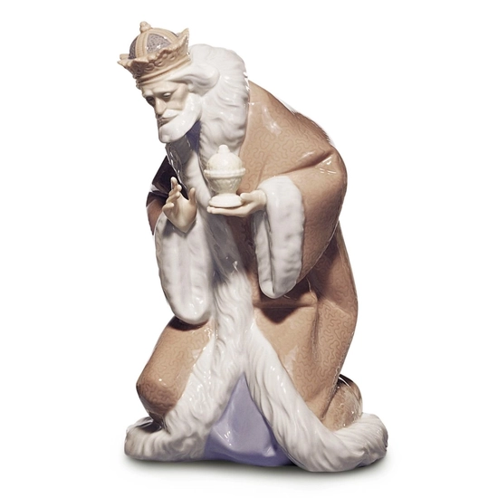 Lladro - King Melchior Nativity II