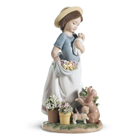 Lladro - A ROMP IN THE GARDEN