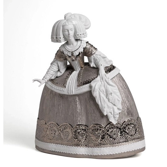 Lladro - La Menina Sculpture Silver Lustre