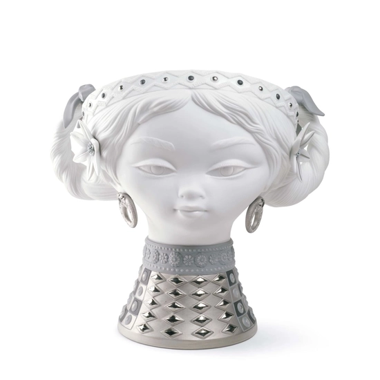 Lladro - BYZANTINE HEAD (SILVER AND WHITE)