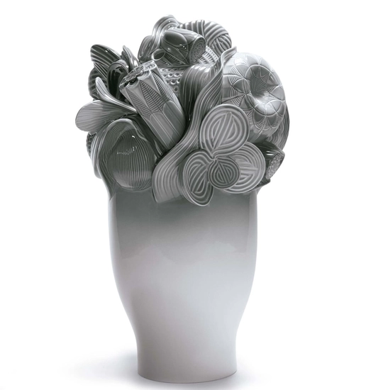 Lladro-Naturofantastic - Large Vase (Grey)