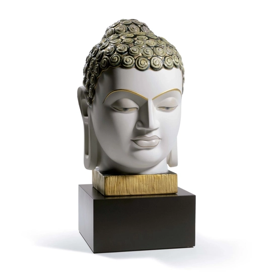 Lladro - BUDDHA II (GOLDEN AND BLUE)