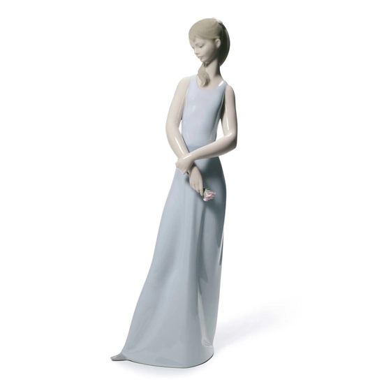 Lladro - The Lady of The Rose (Blue)